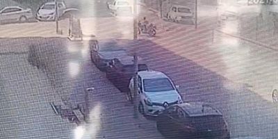 Hastane bahçesindeki motosikleti çalan hırsız kameralara yakalandı