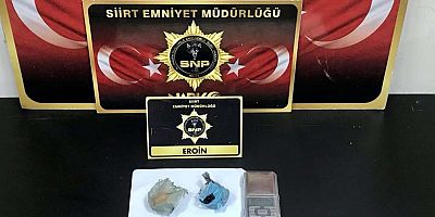 Siirt'te uyuşturucu madde ele geçirildi