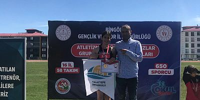 Talaytepe Ortaokulu öğrencileri atletizm ve futbolda büyük başarılar elde etti