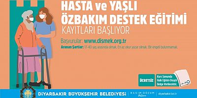 Yaşlı ve Hasta Bakımı kurs kayıtları başladı