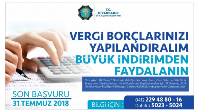 VERGİ AFFI YAPILANDIRMA  BAŞVURULARI DEVAM EDİYOR