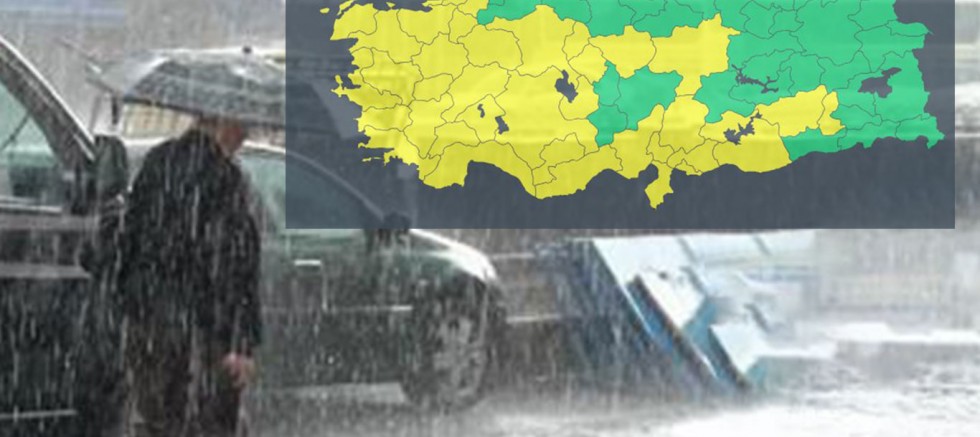 41 il için sarı kodlu uyarı