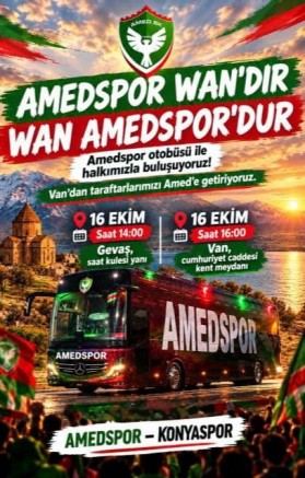 Amedspor, Van’dan 40 Taraftarı Konya Maçında Ağırlayacak