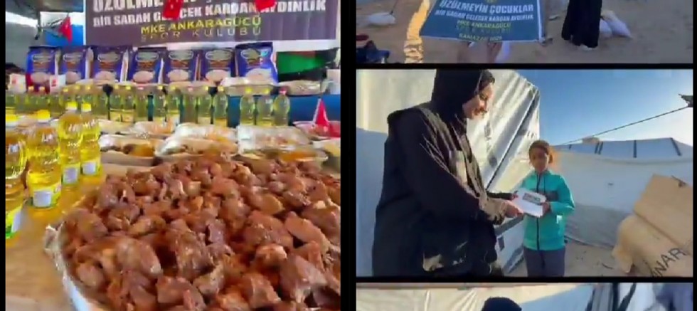Ankaragücü’nden Gazze’de iftar: Üzülmeyin çocuklar…