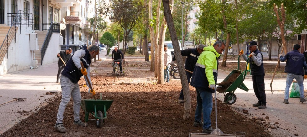 Bağlar'da Parklar Yenileniyor, Kırsalda Yollar Güvenli Hale Getiriliyor