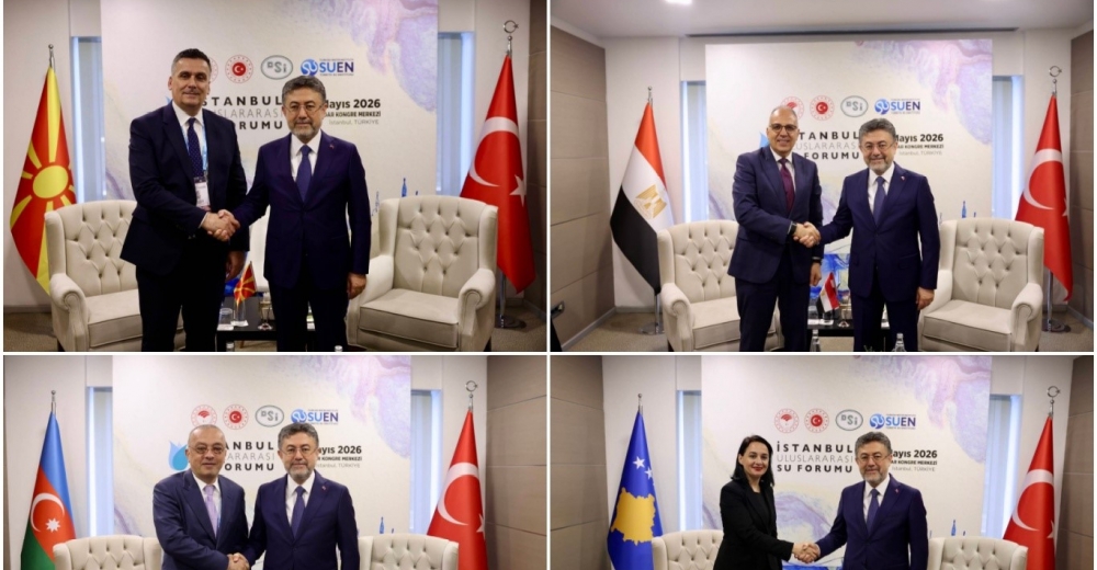 Bakan Yumaklı, su forumu kapsamında ikili görüşmeler gerçekleştirdi