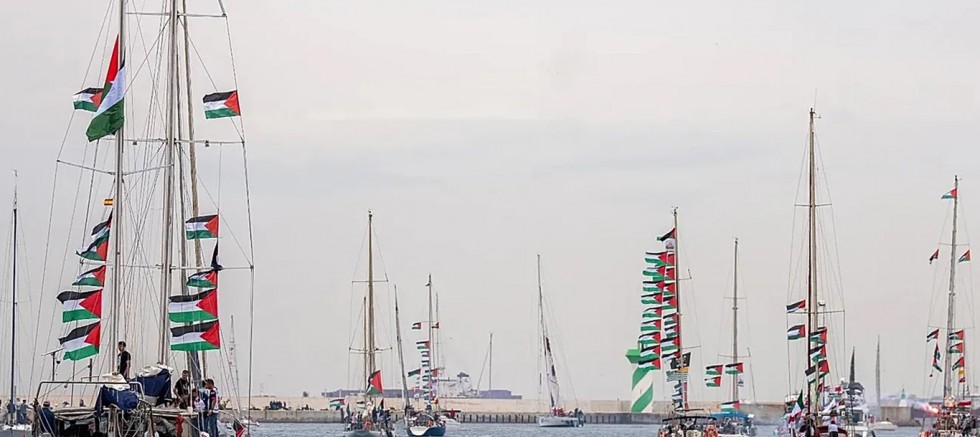 Barselona'dan yola çıkan Sumud Filosu Gazze'ye doğru yoluna devam ediyor
