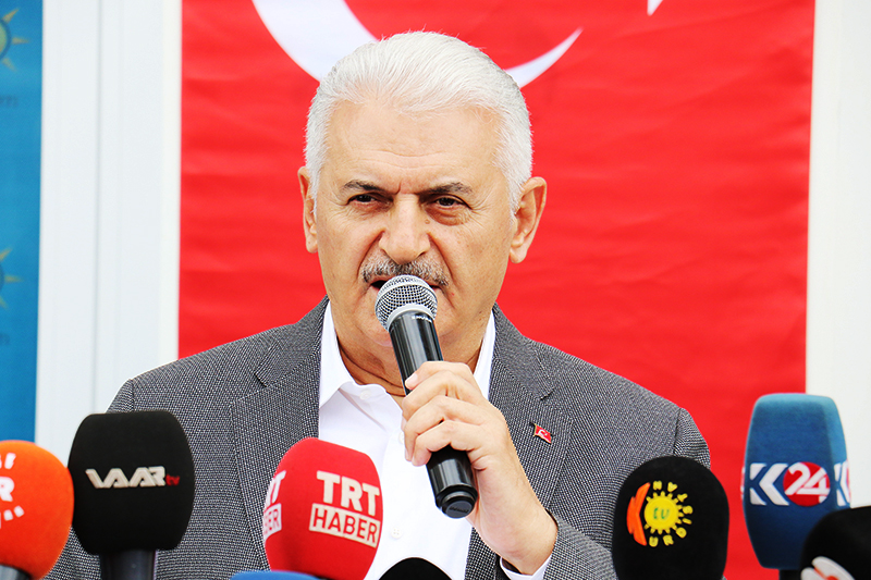 BİNALİ YILDIRIM DİYARBAKIR’A GELDİ 