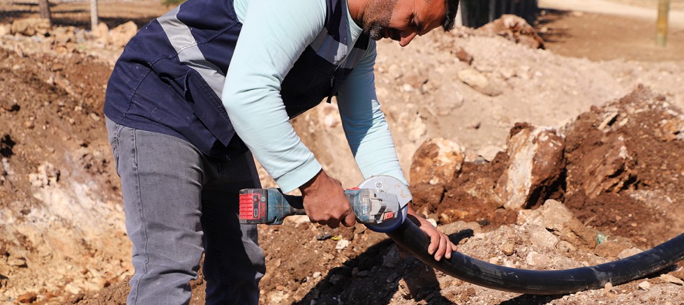 Çınar’da 5 bin metre yeni içme suyu hattı döşendi