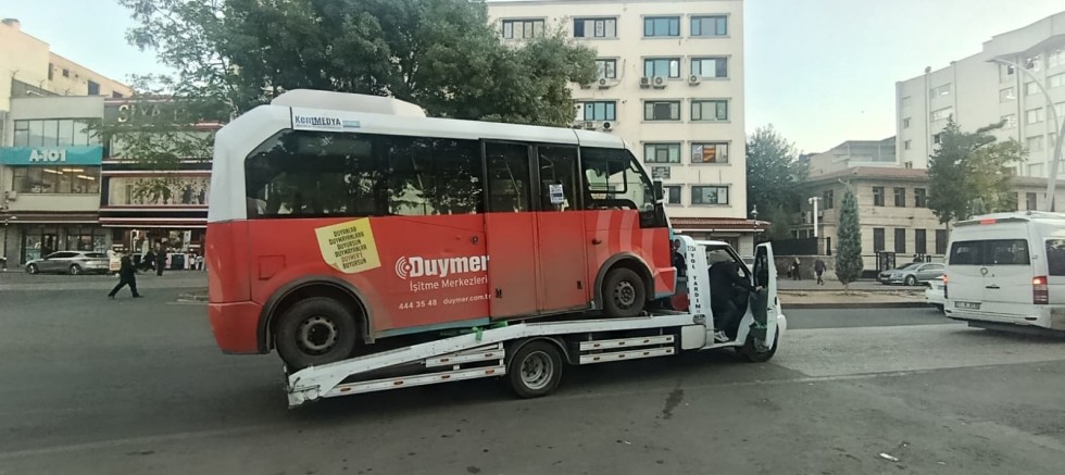 Dağkapı’da halk otobüsü arızalandı: Yolcular başka otobüse aktarıldı