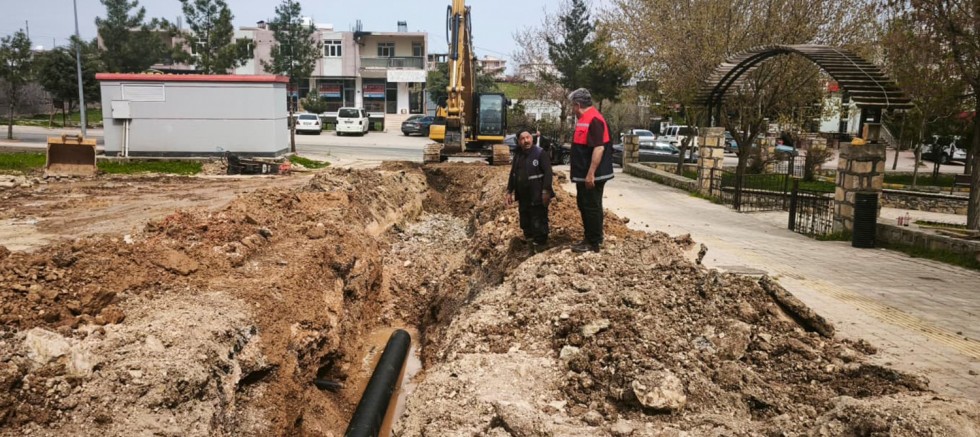 Dicle Devlet Hastanesi İçin Yağmur Suyu Hattı Kuruluyor