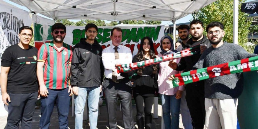 Dicle Üniversitesi’nde Amedspor sevgisi kampüse taştı