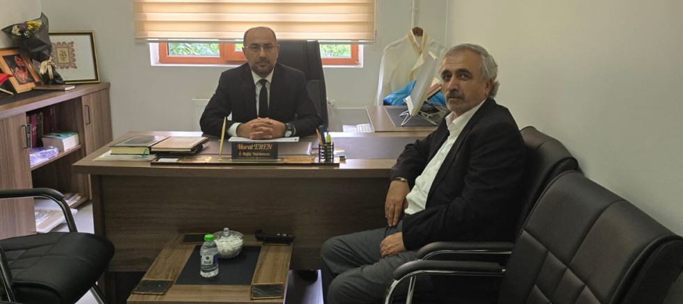 Din Görevlileri Haftası’nda Anlamlı Buluşma Özer’den Müftü Yardımcısı Eren’e Ziyaret