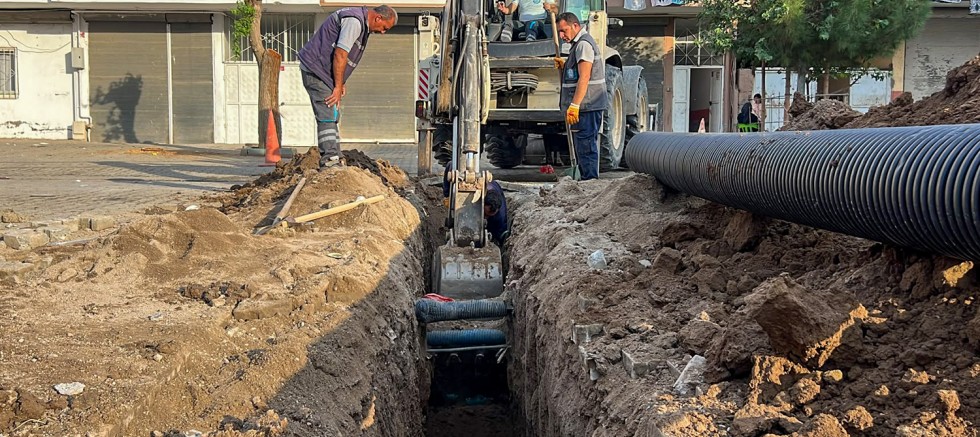 DİSKİ, Bismil’de yağmur suyu hattı çalışmalarına başladı