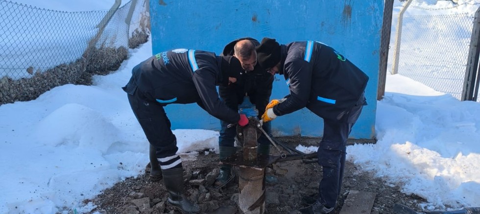 DİSKİ ekipleri don nedeniyle oluşan arızaları giderdi