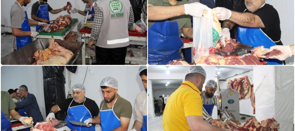 Diyarbakır'da kurban etleri dağıtıma hazır
