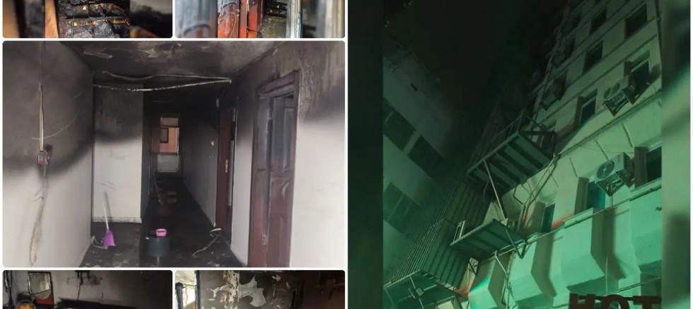 Diyarbakır'da otel yangını: 10 kişi dumandan etkilendi