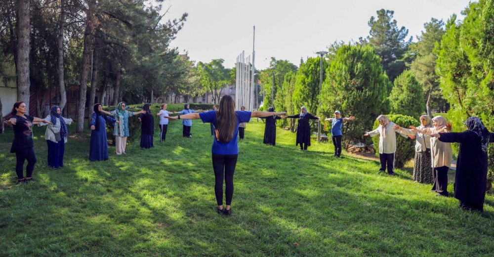 Diyarbakır’da sabah sporu güne zinde başlatıyor