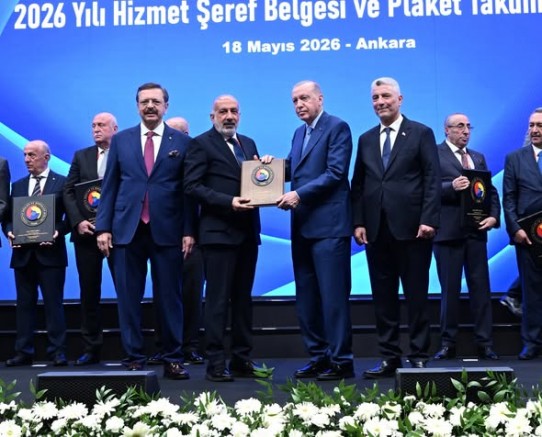 Diyarbakır TSO Başkanı Mehmet Kaya’ya “Hizmet Şeref Belgesi ve Plaketi”