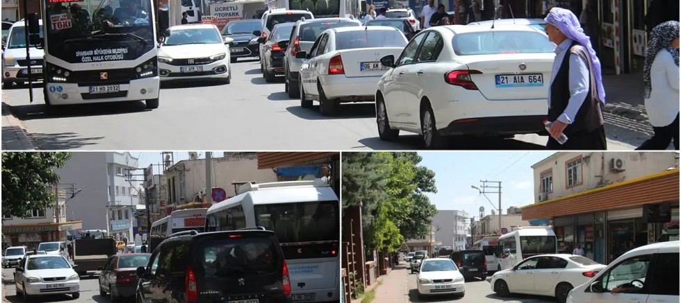 Ergani'de trafik sorununa pratik çözüm: Botanik Park 2 metre geri çekilsin