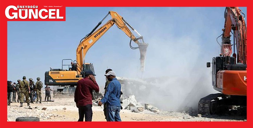 Filistinlilere ait evler yıkılmaya devam ediyor