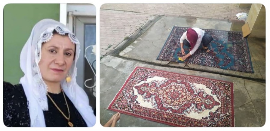 HALI YIKARKEN CANINDAN OLDU: GERİDE 4 ÇOCUK BIRAKTI!