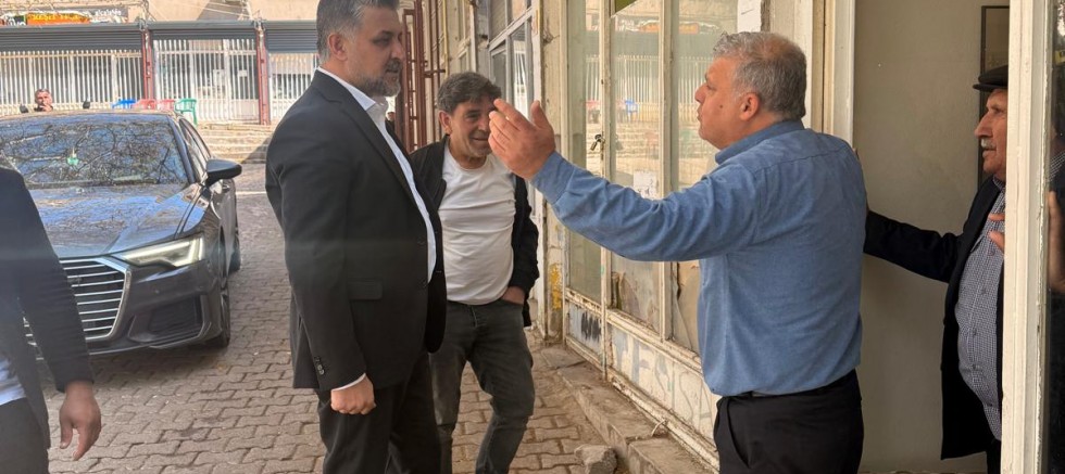 Hazro Belediye başkanı Fuat Mehmetoğlu Çarşı merkezi Çalışmaları yerinde inceledi,