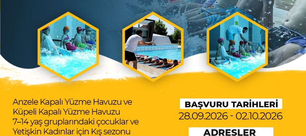 Kış sezonunda ücretsiz yüzme kursları başlıyor