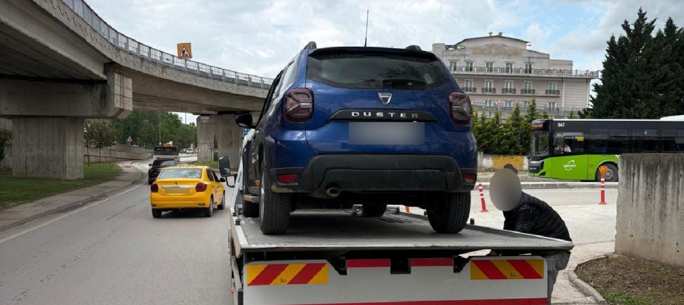 Korsan taşımacılık yapan sürücüye 100 bin lira ceza kesildi