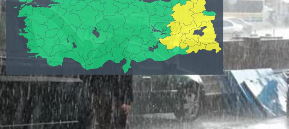 Meteorolojiden 13 il için sarı kodlu uyarı