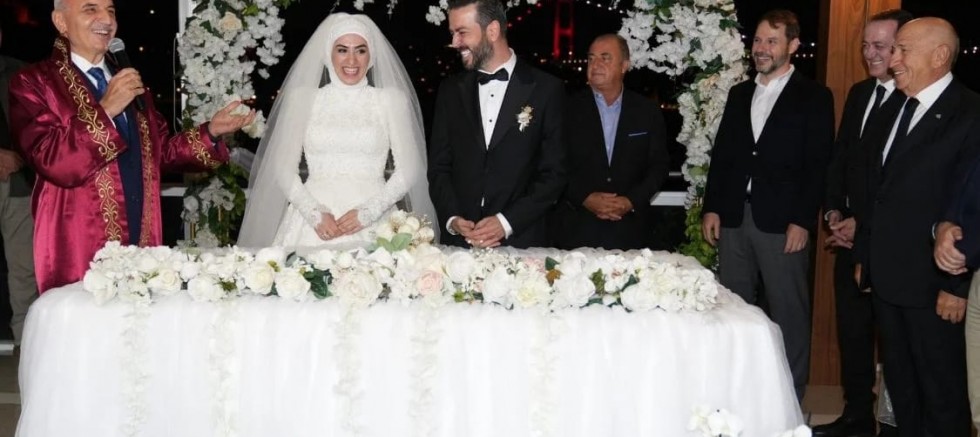 Nihat Özdemir, Fatih Terim ve Berat Albayrak  düğünde buluştular 
