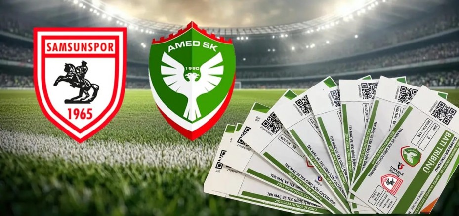 Samsunspor-Amedspor Maçının Biletleri Satışa Çıktı