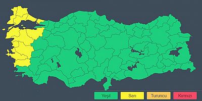 10 il için fırtına uyarısı