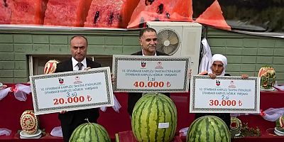 16. Diyarbakır Kültür ve Karpuz Tanıtım Etkinlikleri'nde 47 kilo 900 gramlık karpuz birinci oldu