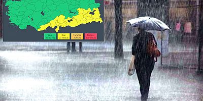 19 il için sarı kodlu uyarı