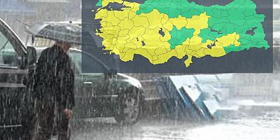 41 il için sarı kodlu uyarı
