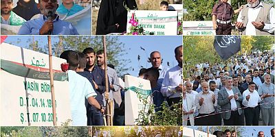 6-8 Ekim şehitleri şehadetlerinin sene-i devriyesinde kabirleri başında anıldı