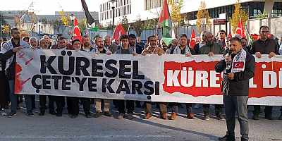 ABD Büyükelçiliği önünde protesto: Ateşkesi ihlal eden katiller hesap vermeli