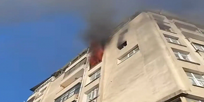 Adana'da apartman dairesinde yangın çıktı