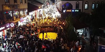 Ağrı'da işgalci rejimin soykırımları protesto edildi: 