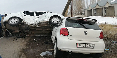 Ağrı'da meydana gelen kazalarda 9 kişi yaralandı