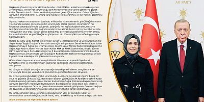 AK Parti Diyarbakır Kadın Kolları’nda görev değişimi
