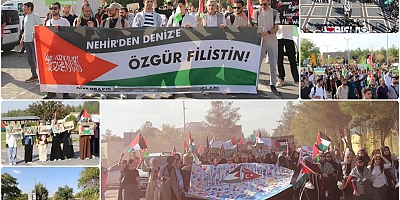 Aksa Tufanı yıldönümünde üniversiteli gençler Gazze için yürüdü