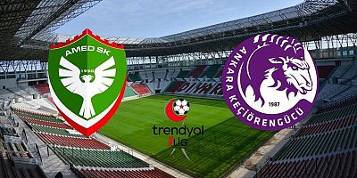 Amedspor – AnkaraKeçiören gücüspor muhtemel 11''ler