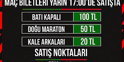 Amedspor- Çorum FK maçı İçin Bilet  Satışı  Başladı.