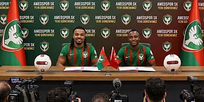 Amedspor'da çiftte imza