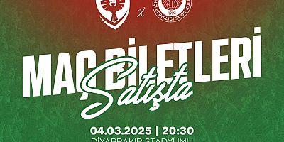 Amedspor- Gençlerbirliği  maçı  biletleri  satışta!
