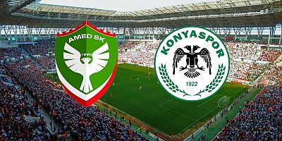 Amedspor-Konyaspor Maçında İlk 11’ler Belli Oldu