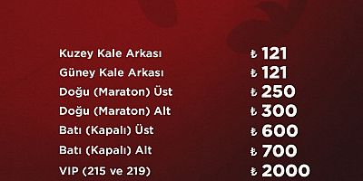 Amedspor - Sarıyerspor maç bilet fiyatları belli oldu!