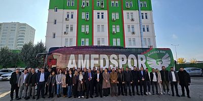 Amedspor takım otobüsü yeni tasarımı ile tanıtıldı